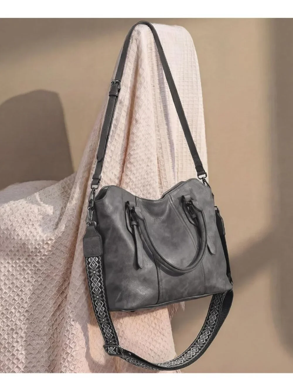 Stylish Hobo Purse for Women, Versatile Two-Strap Shoulder & Crossbody Bag